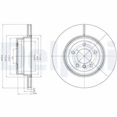 Bremžu diski DELPHI BG4284 1