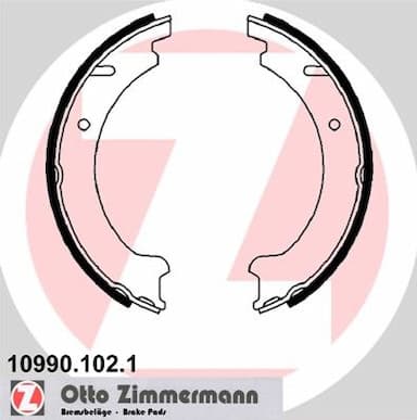 Bremžu loku kompl., Stāvbremze ZIMMERMANN 10990.102.1 1