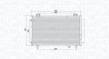 Kondensators, Gaisa kond. sistēma MAGNETI MARELLI 350203925000 1