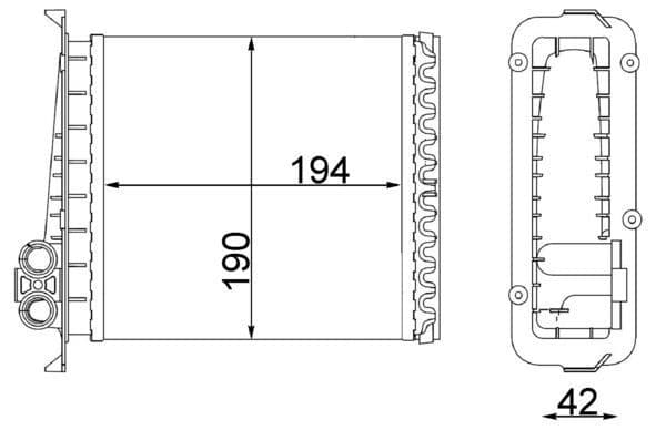 Siltummainis, Salona apsilde MAHLE AH 106 000S 1