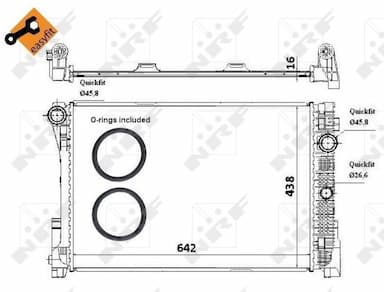 Radiators, Motora dzesēšanas sistēma NRF 58336 5