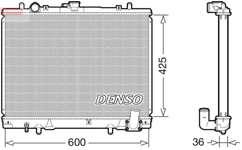 Radiators, Motora dzesēšanas sistēma DENSO DRM45049 1