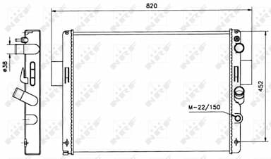 Radiators, Motora dzesēšanas sistēma NRF 58243 1