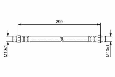 Bremžu šļūtene BOSCH 1 987 476 061 1