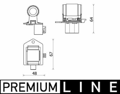 Rezistors, Salona ventilators MAHLE ABR 156 000P 1