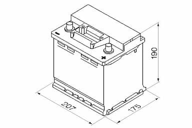 Startera akumulatoru baterija BOSCH 0 092 S30 020 6