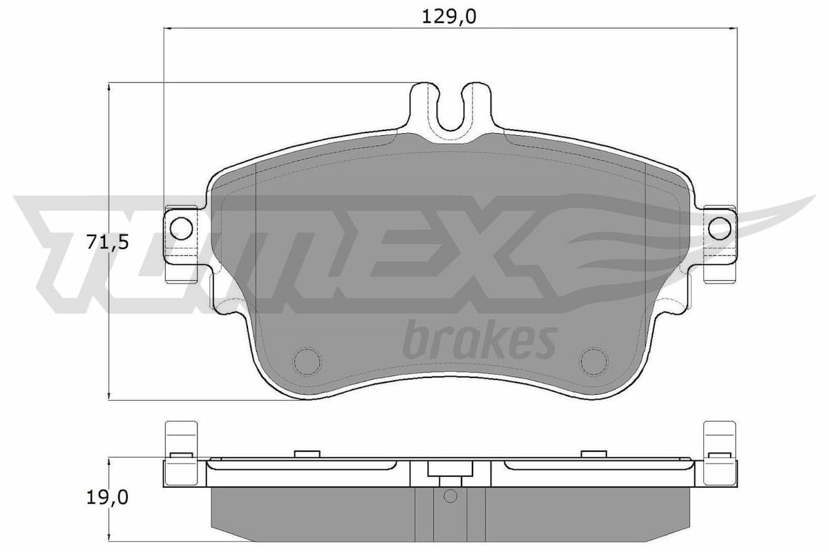 Bremžu uzliku kompl., Disku bremzes TOMEX Brakes TX 18-07 1