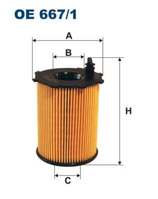 Eļļas filtrs FILTRON OE 667/1 1