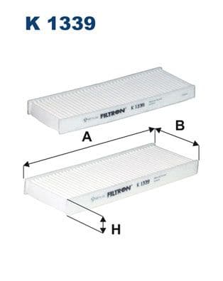 Filtrs, Salona telpas gaiss FILTRON K 1339-2x 1