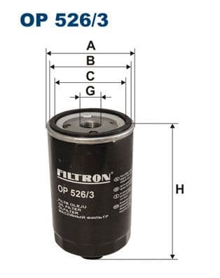 Eļļas filtrs FILTRON OP 526/3 1