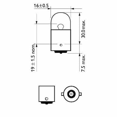 Kvēlspuldze PHILIPS 12814CP 3