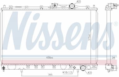 Radiators, Motora dzesēšanas sistēma NISSENS 628431 5