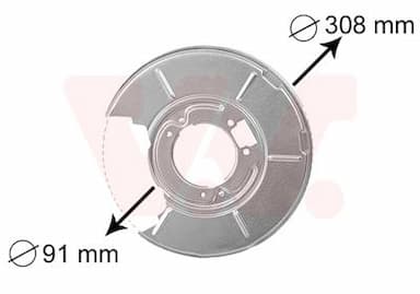 Dubļu sargs, Bremžu disks VAN WEZEL 0646374 1