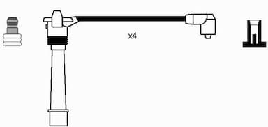 Augstsprieguma vadu komplekts NGK 2995 2