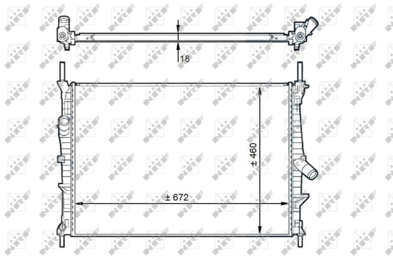 Radiators, Motora dzesēšanas sistēma NRF 58441 1