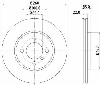 Bremžu diski HELLA 8DD 355 100-651 4