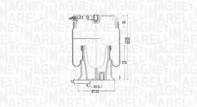 Pneimoatsperes spilvens, Pneimopiekare MAGNETI MARELLI 030607020185 1