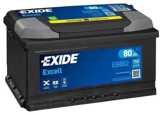 Startera akumulatoru baterija EXIDE EB802 1