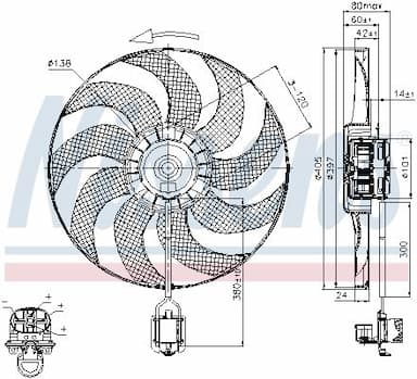 Ventilators, Motora dzesēšanas sistēma NISSENS 85748 6