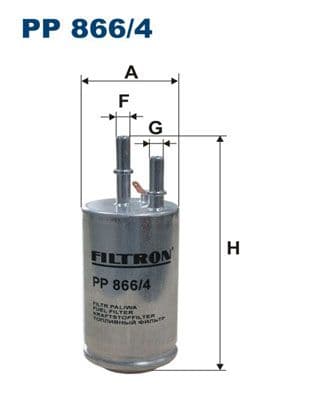 Degvielas filtrs FILTRON PP 866/4 1