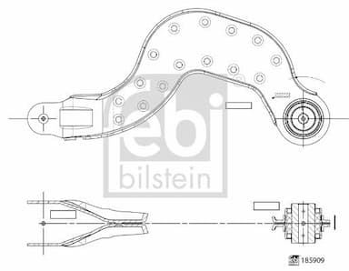 Neatkarīgās balstiekārtas svira, Riteņa piekare FEBI BILSTEIN 185909 1