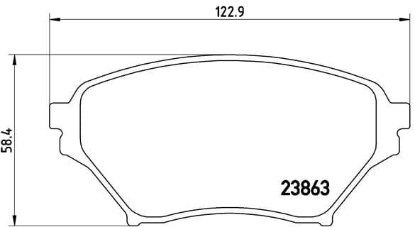 Bremžu uzliku kompl., Disku bremzes BREMBO P 49 029 1