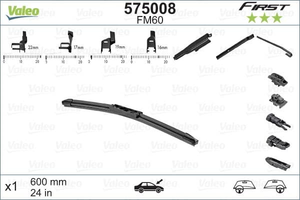 Stikla tīrītāja slotiņa VALEO 575008 1