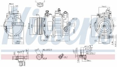 Kompresors, Gaisa kond. sistēma NISSENS 89031 5