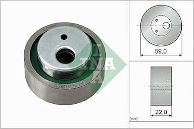 Spriegotājrullītis, Gāzu sadales mehānisma piedziņas siksna INA 531 0030 10 1