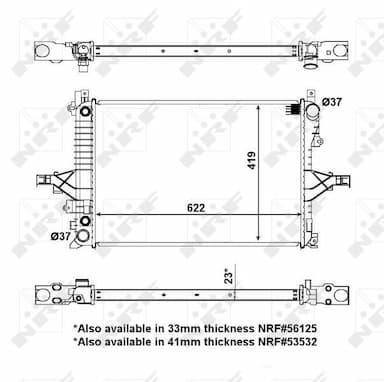 Radiators, Motora dzesēšanas sistēma NRF 53946 5