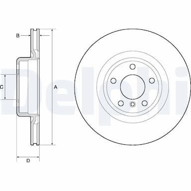 Bremžu diski DELPHI BG4755C 1