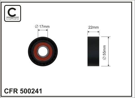 Spriegotājrullītis, Ķīļrievu siksna CAFFARO 500241 1