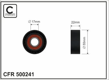 Spriegotājrullītis, Ķīļrievu siksna CAFFARO 500241 1