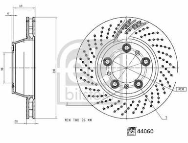 Bremžu diski FEBI BILSTEIN 44060 3