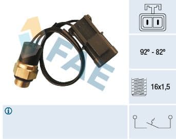 Termoslēdzis, Radiatora ventilators FAE 37540 1