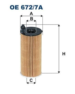 Eļļas filtrs FILTRON OE 672/7A 1