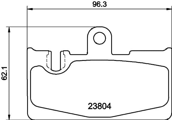 Bremžu uzliku kompl., Disku bremzes HELLA 8DB 355 011-661 1