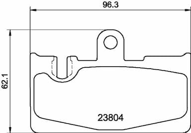 Bremžu uzliku kompl., Disku bremzes HELLA 8DB 355 011-661 1