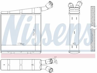 Radiators, Motora dzesēšanas sistēma NISSENS 606334 6