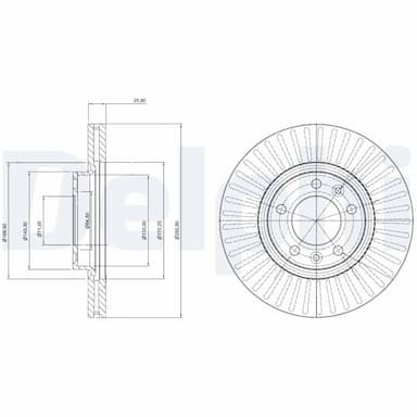 Bremžu diski DELPHI BG3835C 1