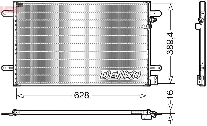 Kondensators, Gaisa kond. sistēma DENSO DCN02037 1