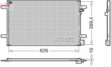 Kondensators, Gaisa kond. sistēma DENSO DCN02037 1
