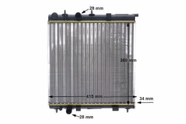 Radiators, Motora dzesēšanas sistēma MAHLE CR 2036 000S 13