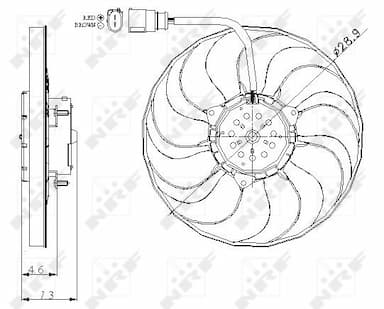 Ventilators, Motora dzesēšanas sistēma NRF 47381 2