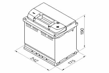 Startera akumulatoru baterija BOSCH 0 092 S40 050 5