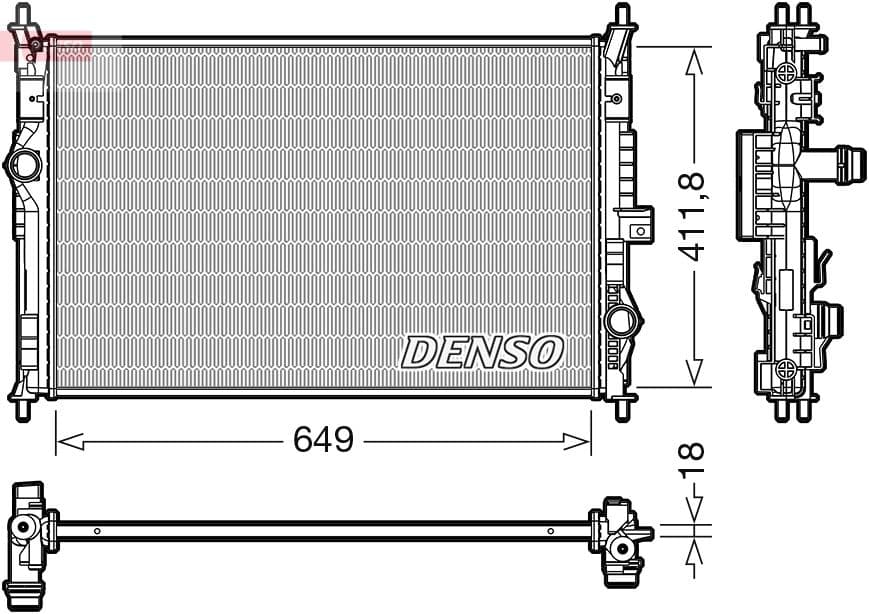 Radiators, Motora dzesēšanas sistēma DENSO DRM21103 1