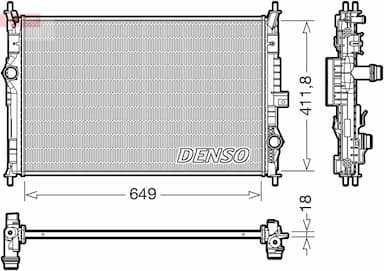 Radiators, Motora dzesēšanas sistēma DENSO DRM21103 1