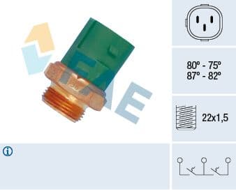 Termoslēdzis, Radiatora ventilators FAE 38165 1