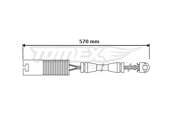 Indikators, Bremžu uzliku nodilums TOMEX Brakes TX 30-31 1