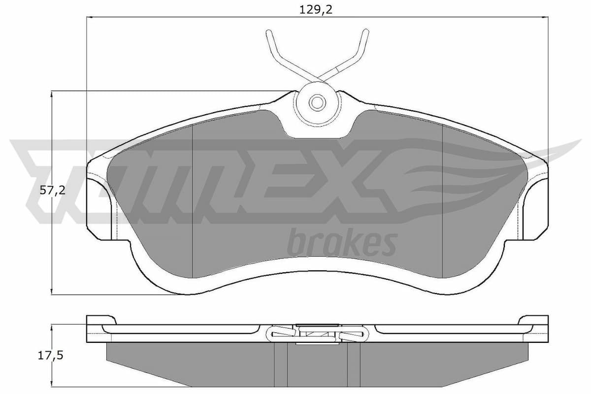 Bremžu uzliku kompl., Disku bremzes TOMEX Brakes TX 10-95 1